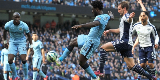 Hasil Liga Inggris : Manchester City 3 - 0 West Brom