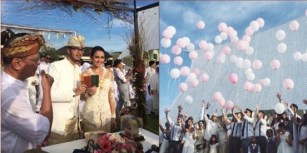 Melihat Gemerlap serta Romantisnya Pernikahan Revalina S Temat