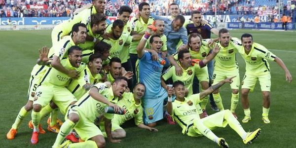 Atletico vs Barcelona Cetak Gol, Messi Bawa Barca Juara La Liga