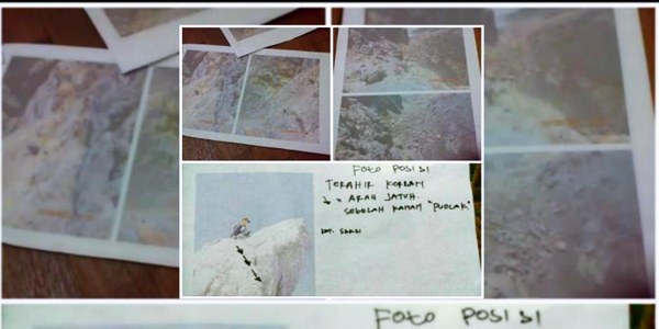 Foto Jatuhnya Pendaki Gunung Garuda Kedalam Kawah Gunung Merapi