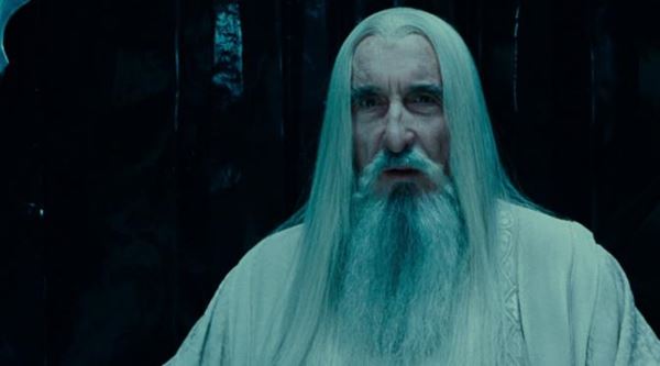 Christopher Lee saat di lord of the ring