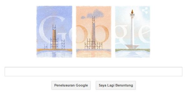 Ulang Tahun ke-40, Google Tampilkan Sejarah dan Proses Pembuatan Monas
