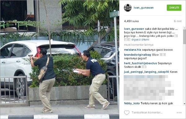 Gagal Fokus, Ivan Gunawan Malah Puji Pakaian Polisi di TKP Pengeboman