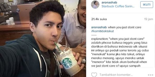 Pamer Foto Minum Starbucks, Aaron Ashab Justru Dibully Netizen