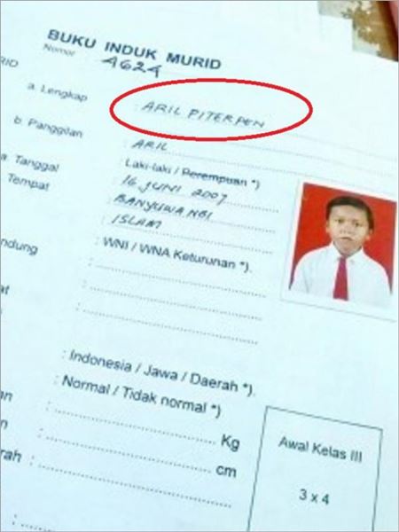 Fans Berat Ariel Peterpan, Ibu Ini Beri Nama Anaknya Aril Piterpan