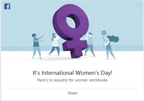 Facebook dan Google Berlomba Peringati Hari Perempuan Internasional 2