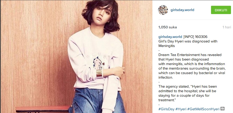 Update! Kabar Terbaru Hyeri Girl’s Day