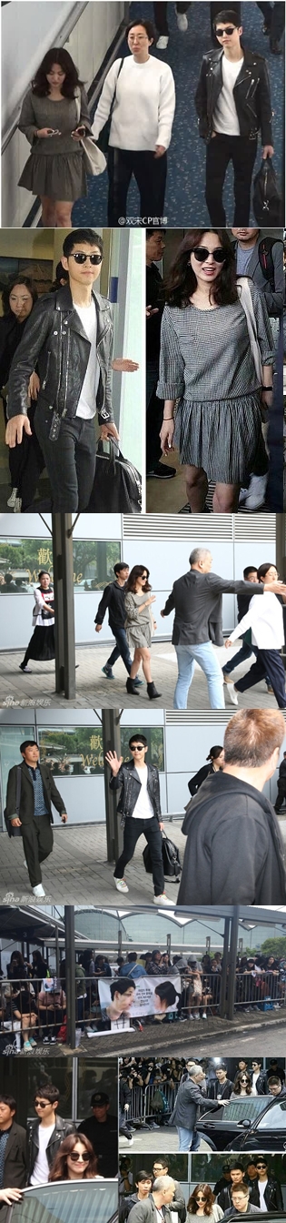 Begini Serasinya Song Joong Ki-Song Hye Kyo Sapa Fans di Hong Kong