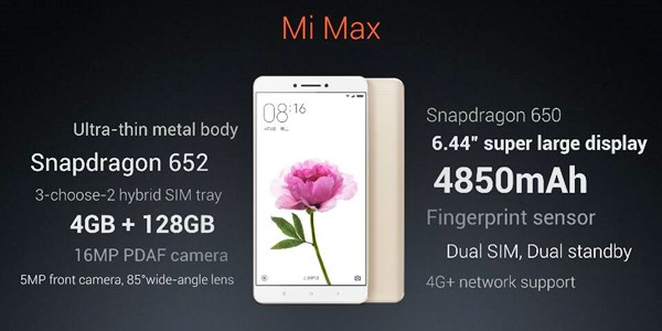 xiaomi mi max indonesia, spesifikasi dan harga