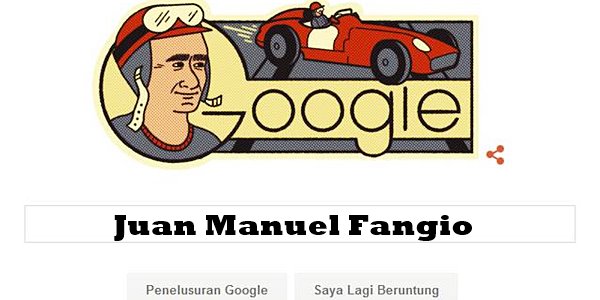 Juan Manuel Fangio, sang Maestro F1 yang Doodlenya Hiasi Google