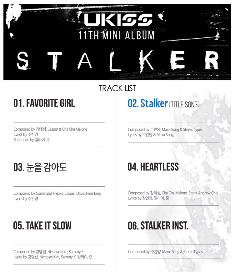 Track list "Stalker"