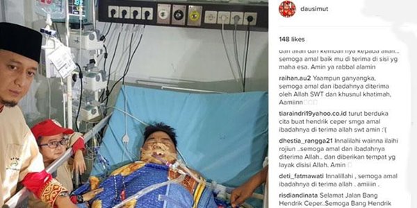 Innalillahi, Hendrik Ceper Meninggal Dunia Pagi Tadi