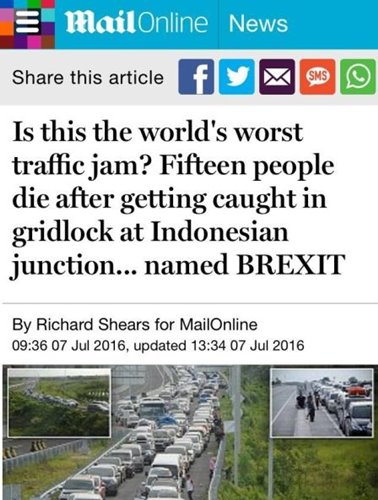 Tewasnya Pemudik di Kemacetan Brexit, Jadi Headline di Media Inggris
