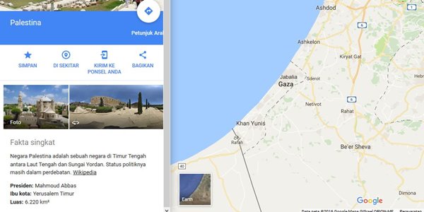 Banjir Kecaman, Ini Klarifikasi Google Terkait Hilangnya Palestina