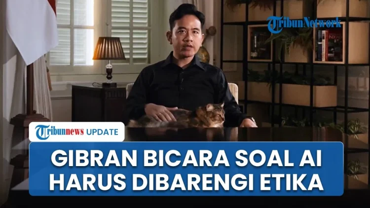 Gibran Bahas AI Sambil Elus-Elus Kucing: Teknologi Tanpa Etika Berbahaya, Bisa untuk Sebar Hoaks